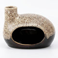Handcrafted Ceramic Palo Santo Holder – Artistic Incense Burner for Meditation, Mindfulness and Zen Home Decor – Wabi-Sabi Style Cone Sculpture, Gift for Yoga, Relaxation & Aromatherapy (White)