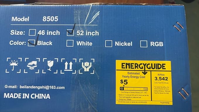 Mpayel 52 Inch Ceiling Fans with Lights and Remote, Black Ceiling Fan with Light Flush Mount, Low Noise, Reversible, Dimmable, Modern Low Profile Ceiling Fan with Light for Bedroom Indoor Outdoor