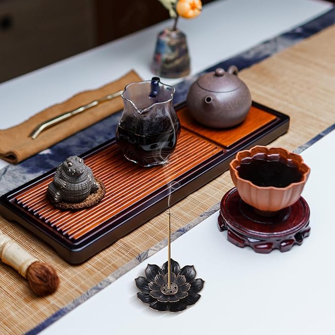 60 Pcs Lotus Incense Holder for Stick Bulk 2.28 inches Incense Burner Ash Catcher Cone Holder Indian Return Gifts for Diwali Pooja Home Fragrance Yoga SPA Sauna Bedroom