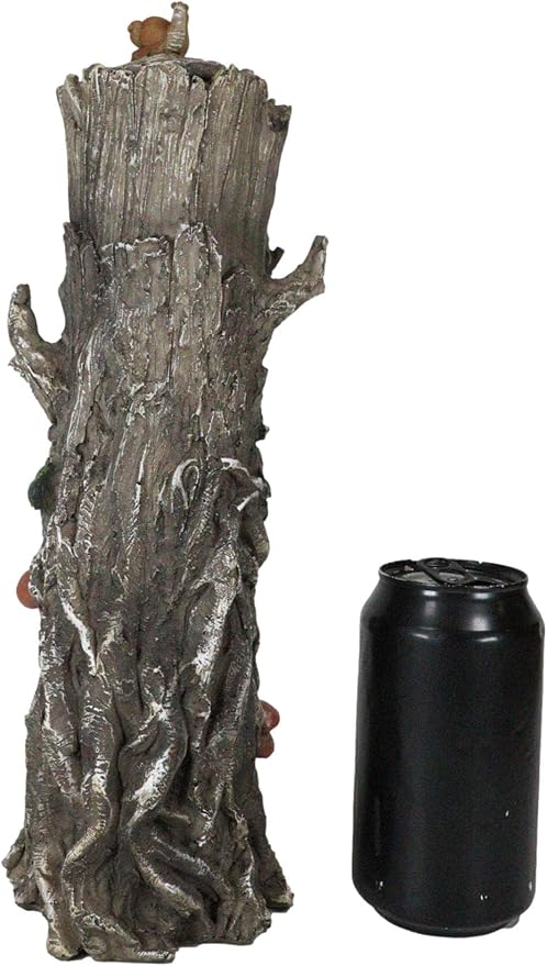 Ebros Gift Whispering Hollows Mystery Forest Celtic Greenman Tree Man God Ent Waterfall Stick Incense Burner Aroma Scent Holder Pillar Tower Figurine Horned God Tree of Life Mystical Creature