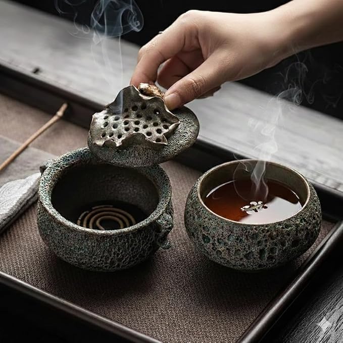 Master Collection: Handcrafted Wormhole Zen Incense Burner