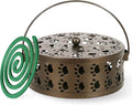 Generic Cute Cat's Claw Mosquito Coil Holder with Handle Metal Fireproof Mosquito Coils Burner Outdoor Camping Use, Brown