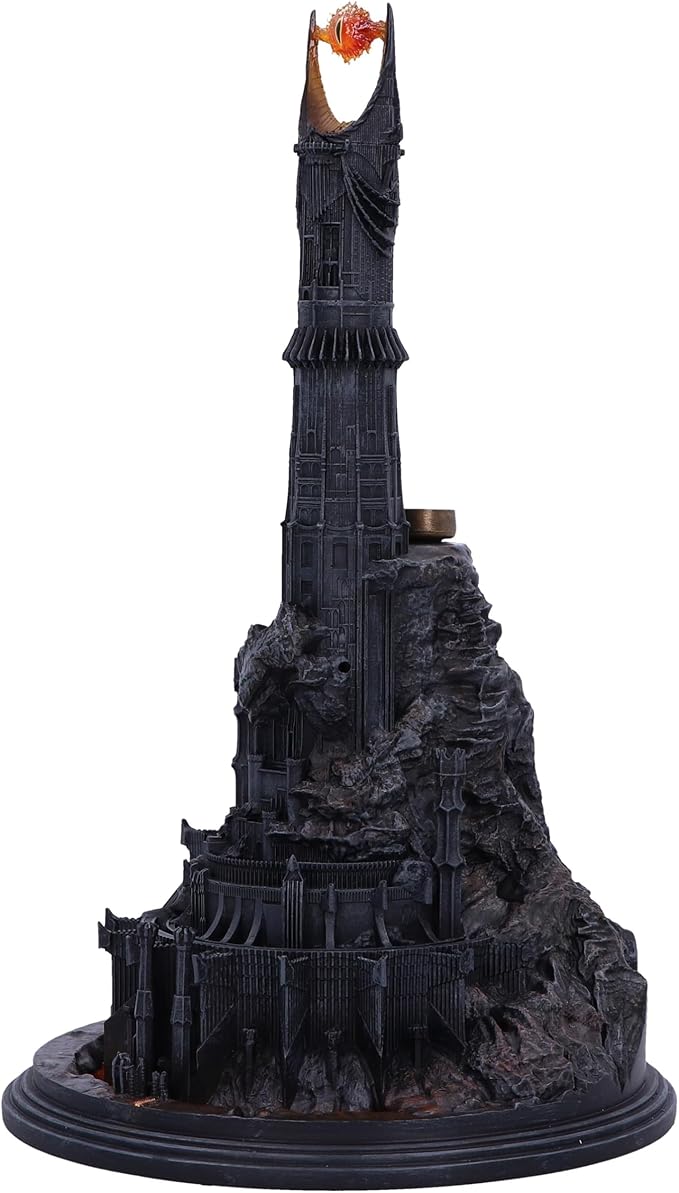 Nemesis Now Lord of The Rings Barad Dur Backflow Incense Burner 26.5cm, Resin, Black, Officially Licensed Lord of The Rings Sauron™ Merchandise, Cast in The Finest Resin, Expertly Hand-Painted