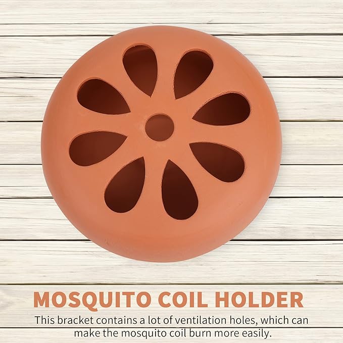FOMIYES Terracotta Aromatherapy Burner with Vent Holes Portable Incense Holder for Home Patio Poolside Camping Hiking Fishing