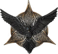Pacific Giftware Raven Incense Burner Decorative Celtic Knotwork Design with Resin Wings and Intricate Details Ideal for Aromatherapy and Home Decor 5.71" Long