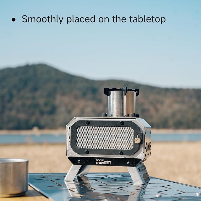 Incense Holder Stove 2.0 - Porateble Large Incense Burner for Home & Outdoor Use, 5.5 x 3.94 x 6.4 in, Silver