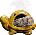 Turtle Palo Santo Holder Ceramic Palo Santo Burner Sage Holder for Burning,Sea Turtle Incense Holder for Wood Sticks Incense Cones and Sage,Incense Burner for Yoga Zen Meditation Altar Decor (B)
