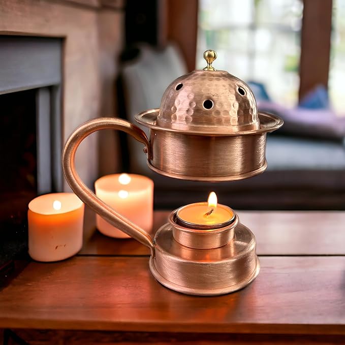 LEILA'S KITCHEN Copper Incense Holder, Incense Burner, Copper Incense Burner Holder Cone Holder
