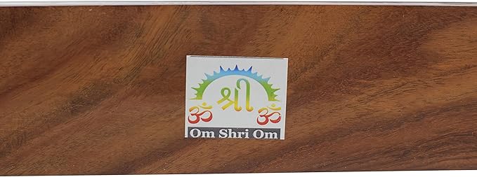 Coffin Style Wood Incense Burner Holder with Sun and Moon Inlays for Incense Sticks and Cones