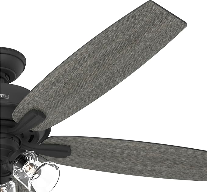 Hunter Dondra, Indoor, Ceiling Fan, with LED Lights, 60 inch, Matte Black