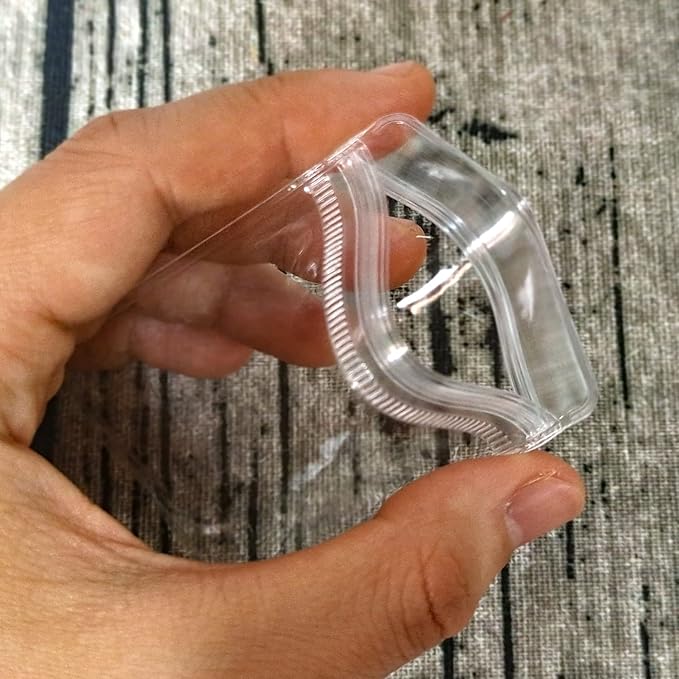 Jewelry Pouch Clear Self Seal Plastic Zipper Bags for Earrings Rings Packing Storage Transparent PVC Lock Pouches, Pack of 80