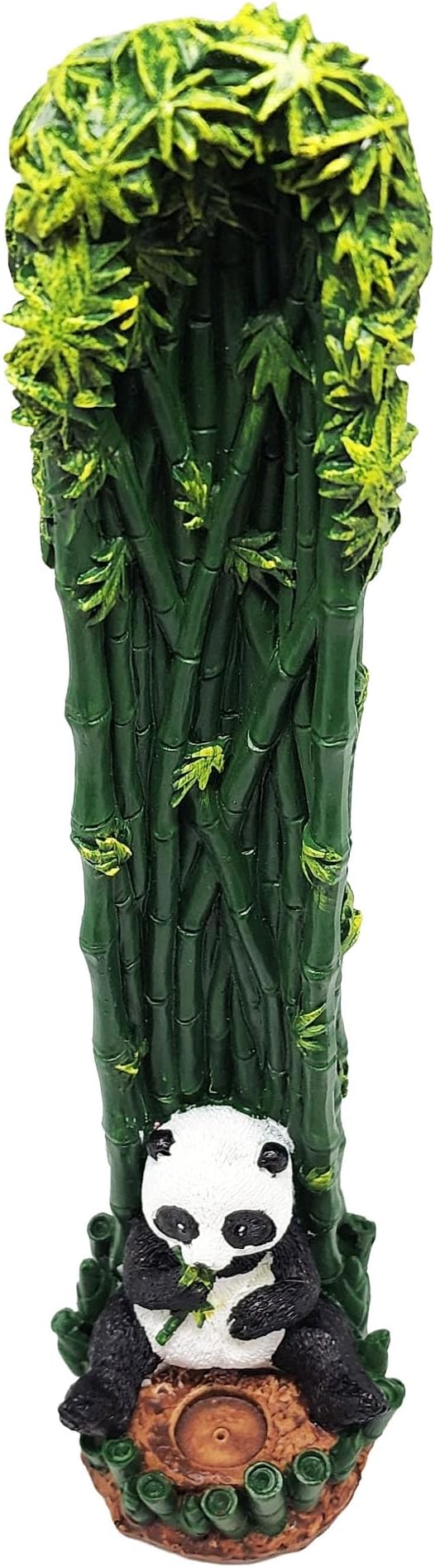Fantasy Gifts Bamboo Panda Standing Incense Burner 10.5 Inch – Decorative Panda Incense Holder for Stick Incense, Whimsical Animal Home Décor for Meditation, Relaxation, Yoga and Aromatherapy