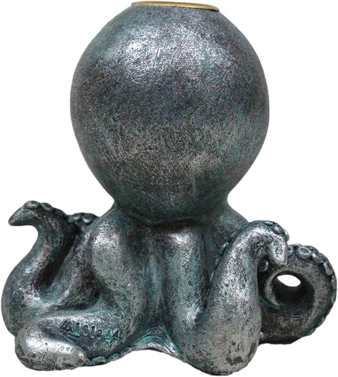 Ebros Gift Nautical Marine Cthulhu Octopus Tentacles Sea Monster Backflow Incense Cone Burner Figurine Home Aromatherapy Fragrance Holder