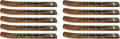 10 Pack Brass Moon Inlay Handmade Wooden Incense Stick Holders, Ash-Catchers
