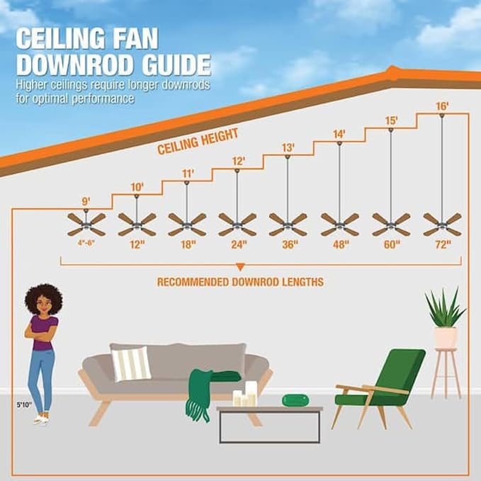 Hampton Bay Morland 52 in. Smart Indoor/Covered Outdoor Matte Black Ceiling Fan with Remote and Integrated LED Powered by Hubspace 59080