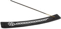 Incense Garden Wooden Incense Holder for Sticks Pentacle Black Painted Wood 10 inches Long