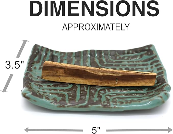TOBOHU Ceramic Palo Santo Holder, palo Santo Holder Burner, Ceramic Holder for Palo Santo Sticks, Palo Santo Wood Incense Stick Holder, Palo Santo Burning Bowl