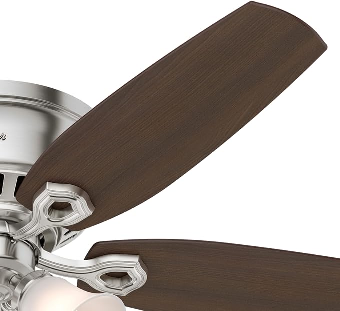 Hunter Builder, Indoor, Ceiling Fan, Pull Chain, 52 inch, Brushed Nickel