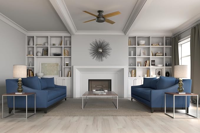 Hunter Dempsey, Indoor, Ceiling Fan, No Light, 52 inch, Noble Bronze
