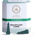 Backflow Natural Incense Waterfall Cones Unique Shape for Backflow Incense for Prayer, Meditation, Relaxation Burner Holder (25 pcs) (Patchouli, Square Pyramid)
