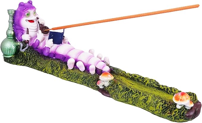 Caterpillar Incense Burner – Decorative Nature-Inspired Incense Holder for Stick Incense, Whimsical Garden & Meditation Home Décor Accent