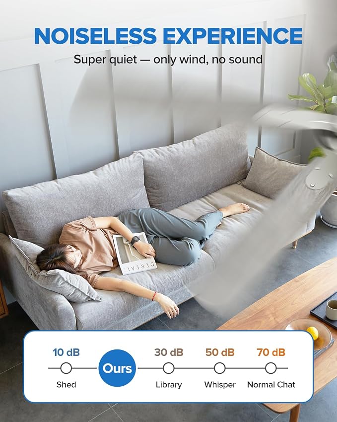 UME 60" Ceiling Fan with Lights & Remote, 6 Blades Low Profile Ceiling Fan, Quiet DC Motor, Natural Wind, 6 Speeds, 3CCT Dimmable 20W LED Modern Ceiling Fan for Bedroom, Living Room, Nickel