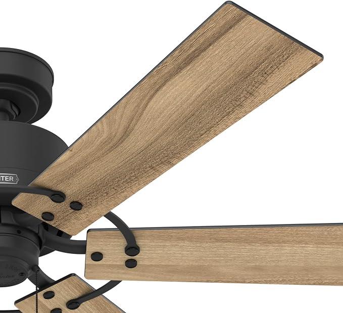 Hunter Gilrock, Indoor, Ceiling Fan, No Light, 52 inch, Matte Black