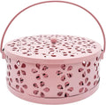 Mosquito Coil Holder, Portable Mosquito Coil Burner, Suitable for Indoor and Outdoor Camping (Pink)