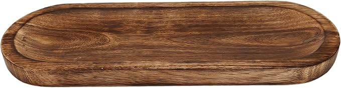 VANIYA CRAFTS® Wooden Handmade Tree of Life Boat Shape Incense Holder Stand Insence Tray for Home Decor Restaurant (11X4, Natural Black) (Burnt)