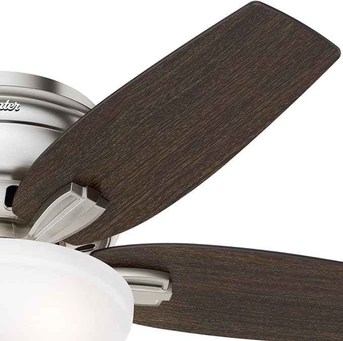 Hunter Newsome, Indoor, Ceiling Fan, Pull Chain, 42 inch, Brushed Nickel