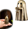 Cute Ghost Incense Holder,Halloween Incense Cone Burner Ornaments,for Yoga Spa Meditation, Incense Smokers and Decoration,Carrying Pumpkin Model,1 Piece.