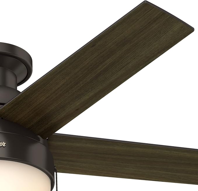 Hunter Anslee, Indoor, Ceiling Fan, with LED Light, 46 inch, Premier Bronze