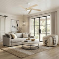 Ceiling Fans with Lights and Remote (Modern White, 60 inch)