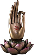 Top Collection Buddha Hand and Lotus Flower Vitarka Mudra Incense Holder Incense Burner