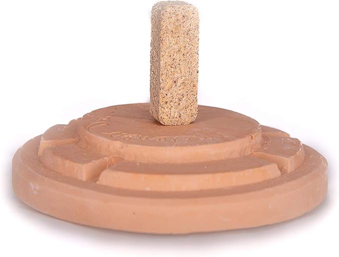 Incienso de Santa Fe - Teepee Natural Wood Incense Burner, Includes 20 Piñon Incense Bricks - Made in The USA