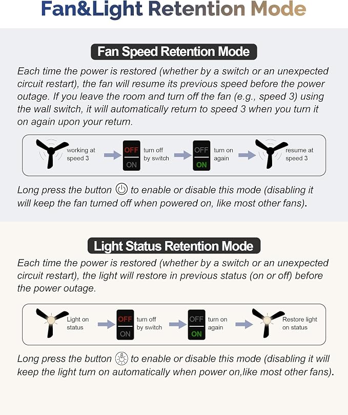42-Inch Brushed Nickel Ceiling Fan with Lights, Remote Control, Flush Mount, Dimmable, Reversible, Wood Blades, Power-Off Memory, Modern Hugger Ceiling Fan for Indoor Outdoor