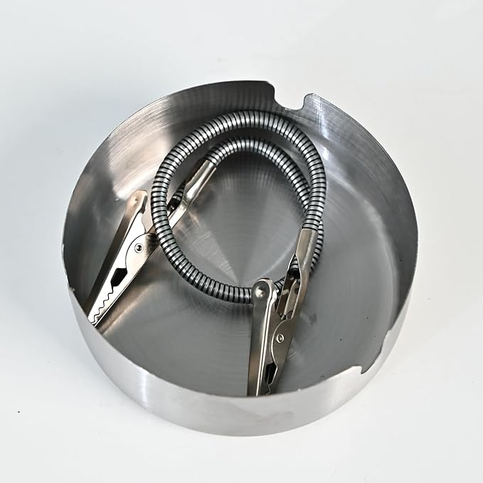 Modern Incense Holder with Flexible Metal Stand, Silver Ash Collector Base, Minimalist Design for Home Meditation and Aromatherapy.(Silver + Base)