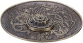 Incense Stick Holder Plate Zinc Alloy Dragon Pattern Incense for Bedroom Temple Office Hotel (Copper)