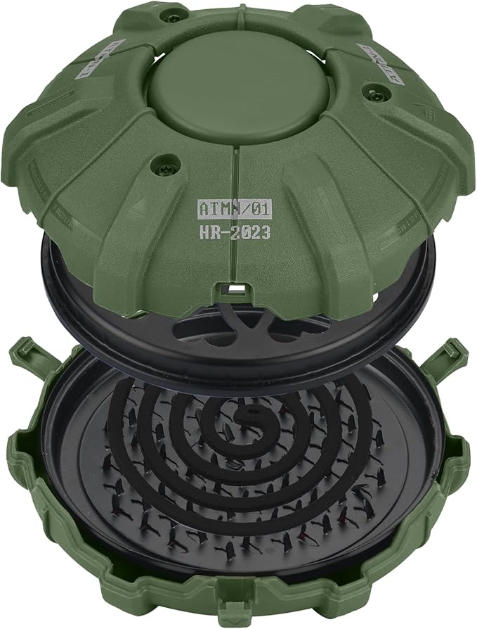 Mosquito Coil Holder - Incense Burner Holder,Mosquito Coil Burner Outdoor Gear & CS Game Tactical Accessories, Durable & Portable Outdoor Incense Holder（GN）