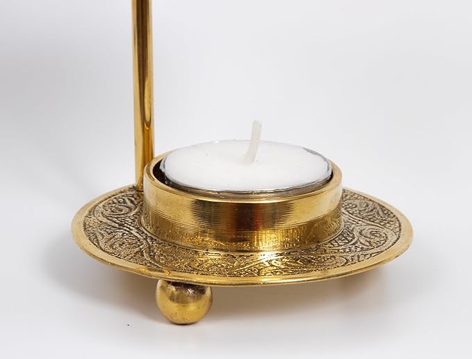 Christian Incense Burner, Cross Incense Holder - Tea Light Candle or Charcoal Resin Heated for Home Decor, Beautiful Adjustable Design for Worship and Spiritual Gifts, Offering a Calming Atmosphere.