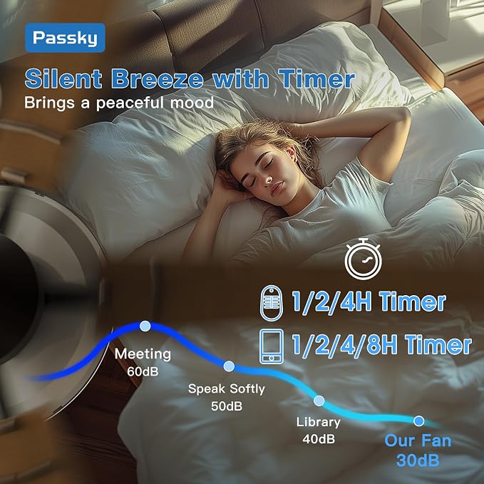 Passky Ceiling Fans with Lights, 52 inch Flush Mount Ceiling fan with Remote Control, Low Profile Ceiling Fan for Bedroom, Farmhouse, Reversible, 3CCT, Dimmable, Noiseless DC Motor, Black