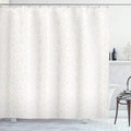 Ambesonne Ivory Shower Curtain, Medieval Victorian Petals Baroque Soft Toned Blooms Swirls Flourish Spring Pattern, Cloth Fabric Bathroom Decor Set with Hooks, 69" W x 70" L, White Beige