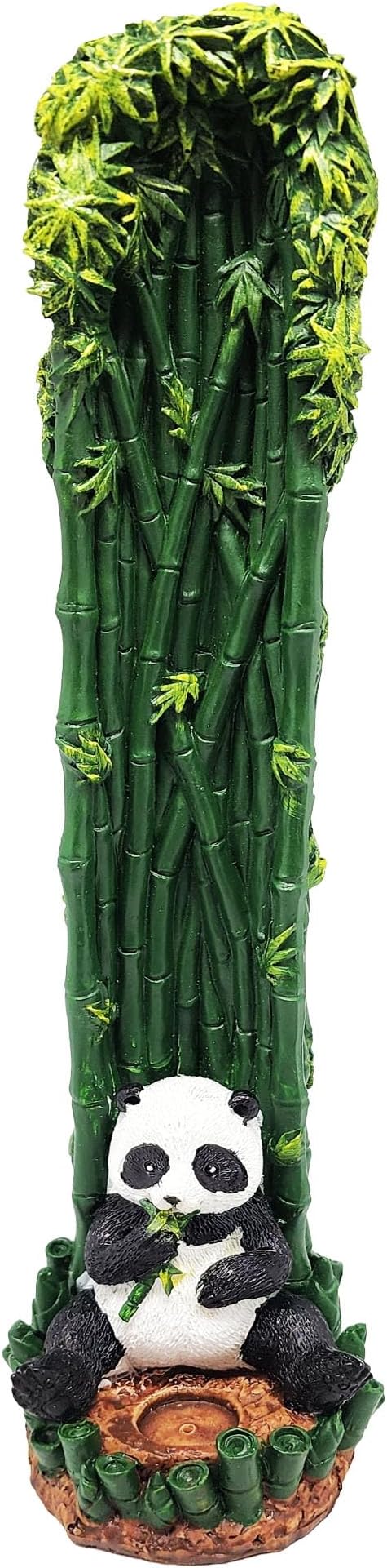 Fantasy Gifts Bamboo Panda Standing Incense Burner 10.5 Inch – Decorative Panda Incense Holder for Stick Incense, Whimsical Animal Home Décor for Meditation, Relaxation, Yoga and Aromatherapy