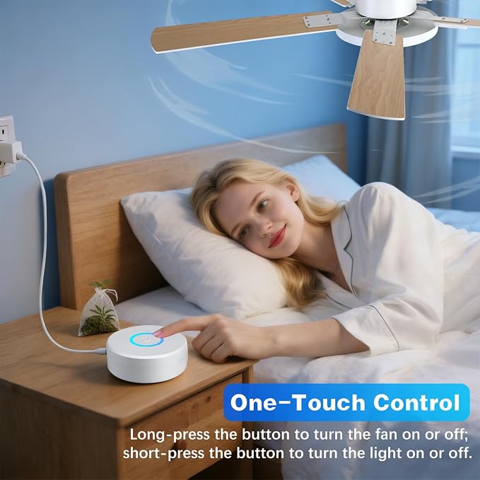 Ceiling Fan with Lights, Smart Flush Mount Ceiling Fan with Remote/APP/Offline Voice Control, 6 Speeds Reversible, 3-Color Dimmable LED,Modern Low Profile Ceiling Fan for Bedroom Living Room 52"