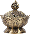 Incense Holder, Vintage Style Backflow Smoke Censer Incense Burner Stick Cone Holder for Home Decoration(Bronze) 2.95 x 2.71inch