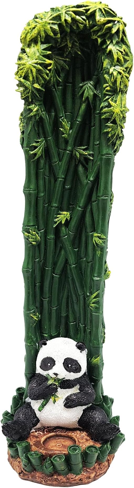 Fantasy Gifts Bamboo Panda Standing Incense Burner 10.5 Inch – Decorative Panda Incense Holder for Stick Incense, Whimsical Animal Home Décor for Meditation, Relaxation, Yoga and Aromatherapy