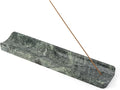 Koville Marble Incense Holder, Incense Holder for Sticks, Incense Sticks Holder Ash Catcher for Meditation Yoga SPA, Natural Stone Incense Burner, Home Table Decor (Verde Alpi)