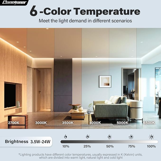 72 Inch Ceiling Fans with Lights and Remote, Dual Color 8 Blades, Living Room Office Library Cafe Indoor Outdoor Industrial, 3CCT Dimmable, 6 Speed Reversible Quiet DC Motor, Gold/Wood Grain