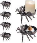 4 PCS Spider Incense Cone Holder Zen Aroma Diffuser Candle Holders, Halloween Decor Spiritual Reiki Table Ornament Healing Gift