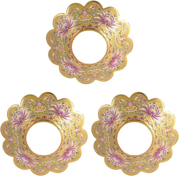 DECHOUS 3Pcs Buddha Incense Burner Bowl Covers Ash Holder Vintage Buddha Incense Bowl Ash Guard for Incense Burner Supplies Buddha Incense Bowl Ash